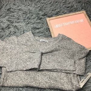 Petite Women’s Waffle knit Sweet Romeo long sleeve thermal top .